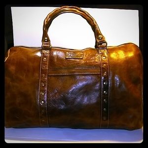 Patricia Nash Distress Vintage Leather Luggage